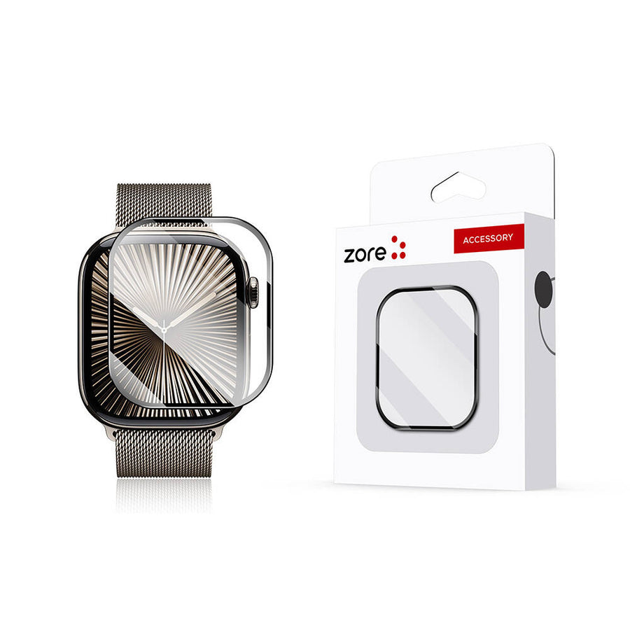 Watch 10 46mm Zore PMMA Pet Saat Ekran Koruyucu - Siyah