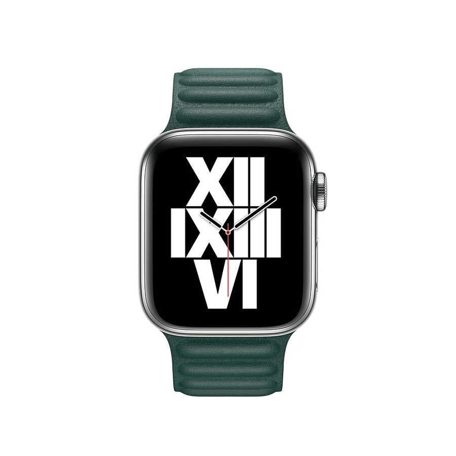 ​​​ Watch 38mm KRD-34 Deri Kordon - Koyu Yeşil