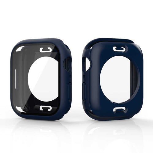 Watch 40mm 360 Derece Korumalı Kasa ve Ekran Koruyucu Zore Watch Gard 12 - Lacivert