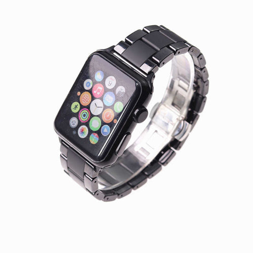 ​​​ Watch 40mm Mat Seramik Metal Kordon - Parlak Siyah