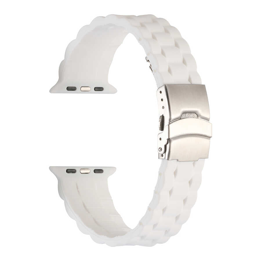 Watch 7 41mm KRD-72 Silikon Kordon - Beyaz