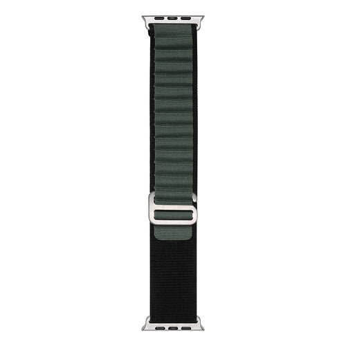 Watch 7 41mm Zore Band-74 Hasır Kordon - Siyah-Yeşil