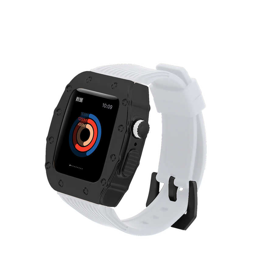 ​​​ Watch 7 45mm KRD-65 Kordon - Beyaz-Siyah