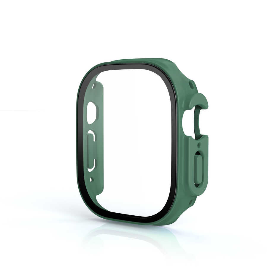 Watch Ultra 49mm Kasa ve Ekran Koruyucu Zore Watch Gard 19 - Yeşil