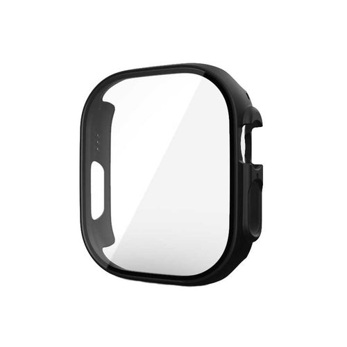 Watch Ultra 49mm Kasa ve Ekran Koruyucu Zore Watch Gard 20 - Siyah