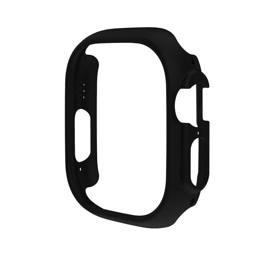 Watch Ultra 49mm Sert PC Kasa Koruyucu Zore Watch Gard 18 - Siyah