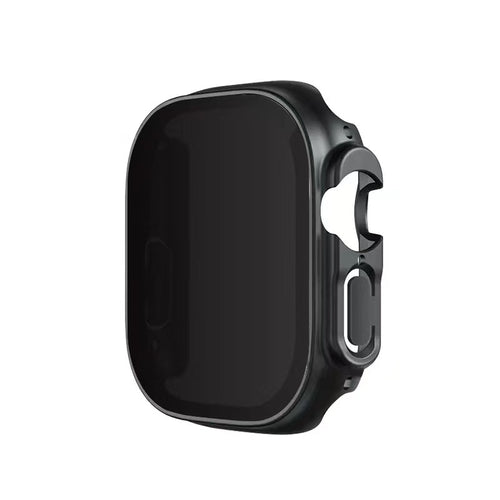 Watch Ultra 49mm Sert PC Kasa ve Privacy Ekran Koruyucu Zore Watch Gard 23 - Siyah