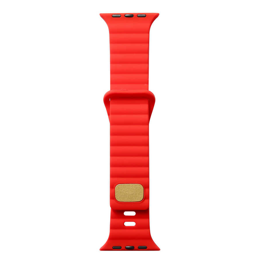 Watch Ultra 49mm Zore KRD-73 Silikon Kordon - Kırmızı