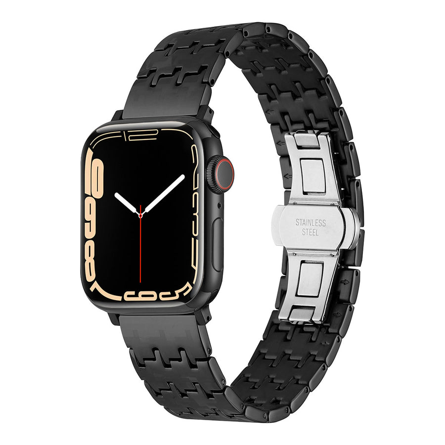 Watch Ultra 49mm Zore KRD-86 Metal Kordon - Siyah