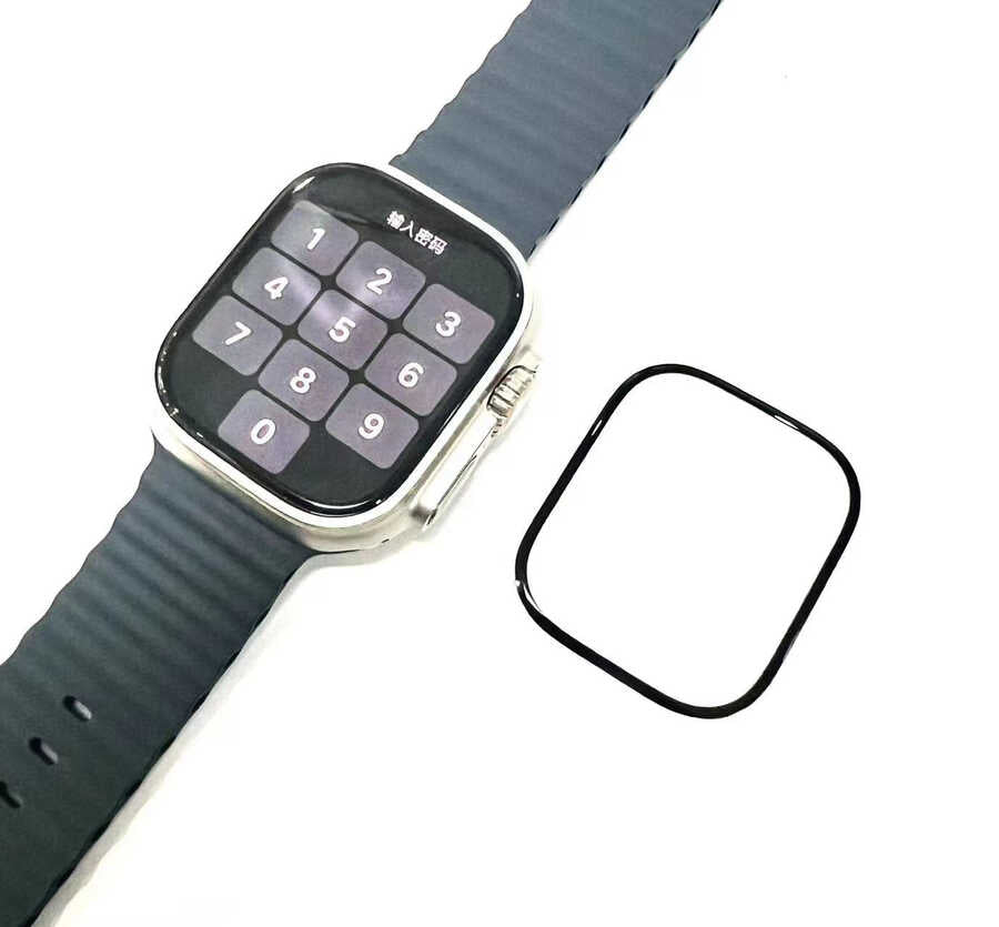 Watch Ultra 49mm Zore PMMA Pet Saat Ekran Koruyucu - Siyah