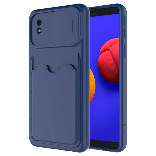 Galaxy A01 Core Kılıf ​Zore Kartix Kılıf - Lacivert