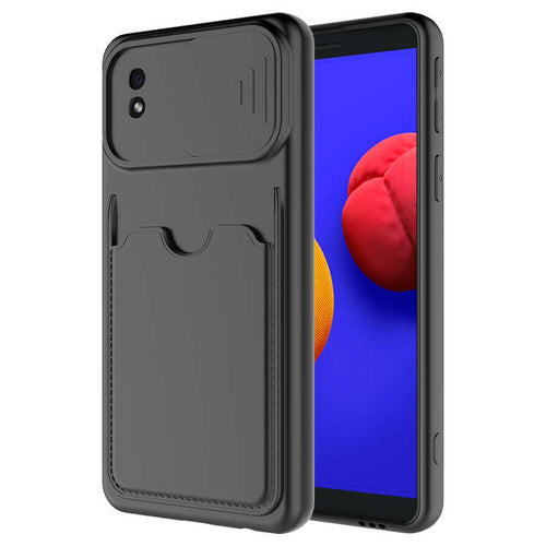 Galaxy A01 Core Kılıf ​Zore Kartix Kılıf - Siyah