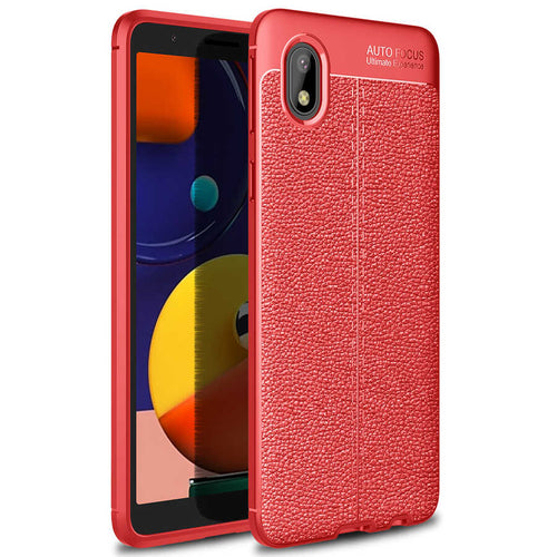 Galaxy A01 Core Kılıf Zore Niss Silikon Kılıf - Kırmızı