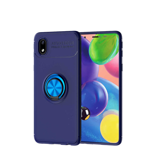 Galaxy A01 Core Kılıf Zore Ravel Silikon Kılıf - Mavi