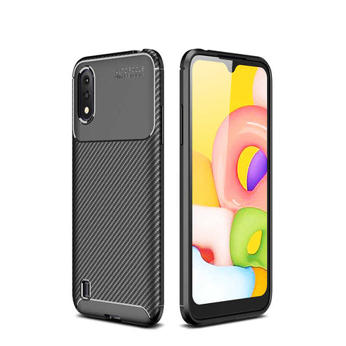 Galaxy A01 Kılıf Zore Negro Silikon Kılıf - Siyah