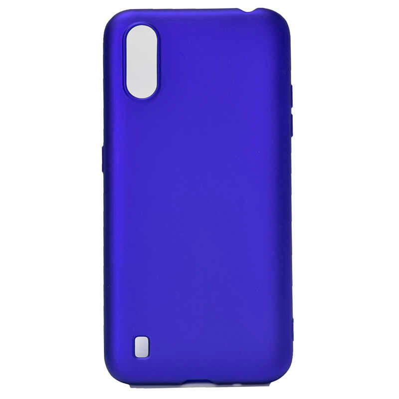 Galaxy A01 Kılıf Zore Premier Silikon Kılıf - Saks Mavi