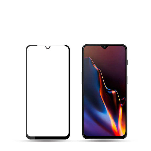 Galaxy A01 Zore Kenarları Kırılmaya Dayanıklı Cam Ekran Koruyucu - Siyah