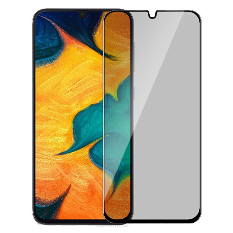 Galaxy A01 Zore New 5D Privacy Temperli Ekran Koruyucu - Siyah