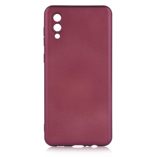Galaxy A02 Kılıf Zore Premier Silikon Kılıf - Mürdüm