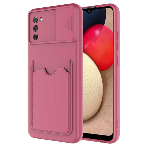 Galaxy A02S Kılıf ​Zore Kartix Kılıf - Koyu Mor