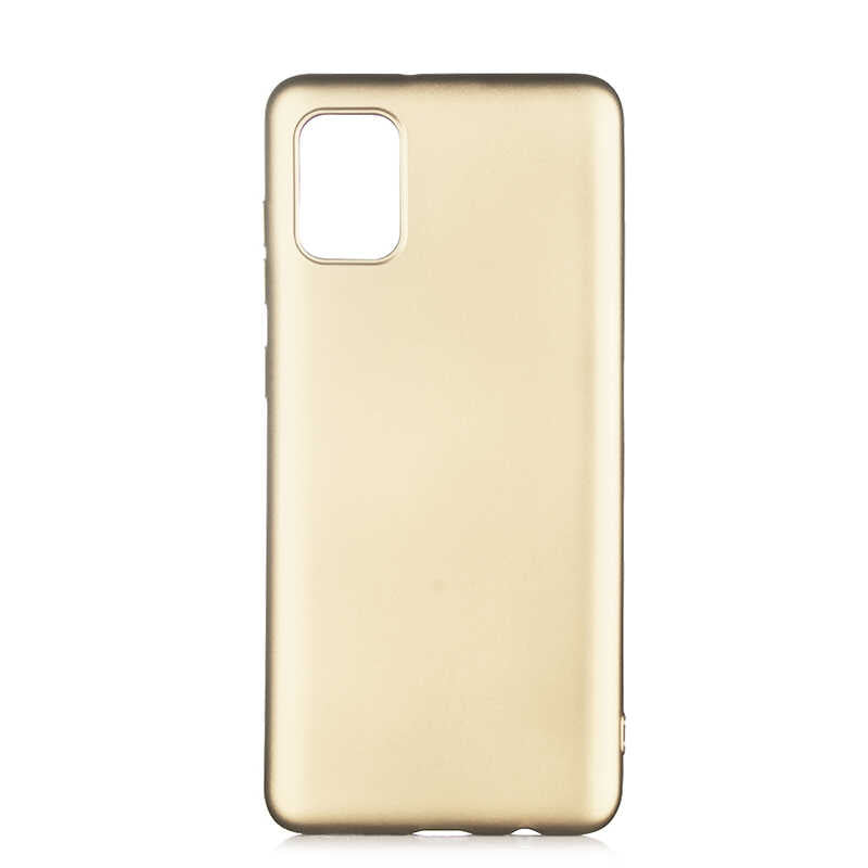 Galaxy A02S Kılıf Zore Premier Silikon Kılıf - Gold