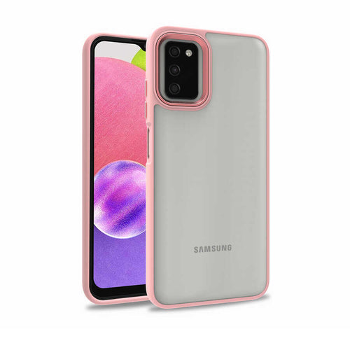 Galaxy A03S Kılıf Zore Flora Kılıf - Rose Gold