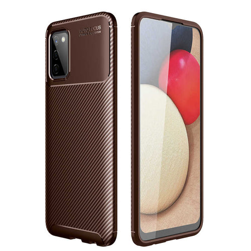 Galaxy A03S Kılıf Zore Negro Silikon Kılıf - Kahverengi