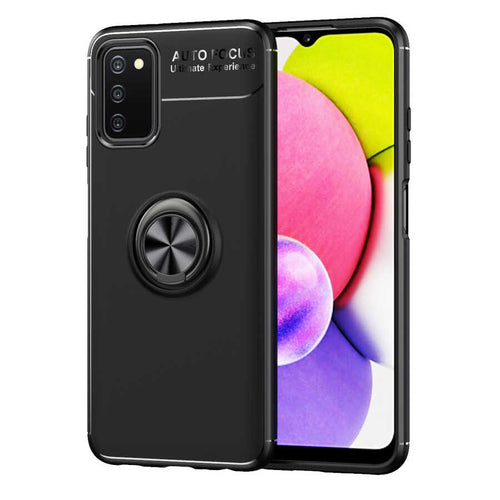 Galaxy A03s Kılıf Zore Ravel Silikon Kılıf - Siyah