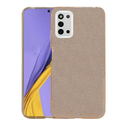 Galaxy A03S Kılıf Zore Shining Silikon - Gold