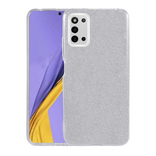 Galaxy A03S Kılıf Zore Shining Silikon - Gümüş