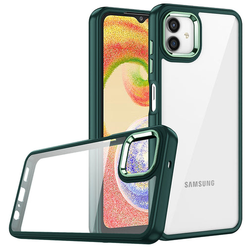 Galaxy A04 Kılıf Zore Flora Kılıf - Yeşil