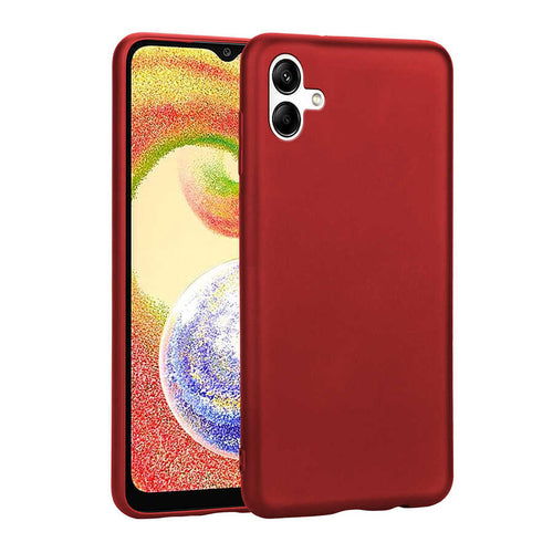 Galaxy A04 Kılıf Zore Premier Silikon Kılıf - Kırmızı