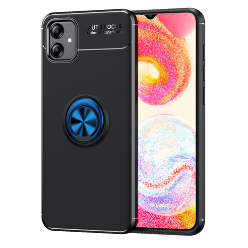 Galaxy A04E Kılıf Zore Ravel Silikon Kılıf - Siyah-Mavi