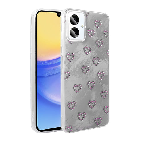 Galaxy A06 Kılıf Kamera Korumalı Figürlü Zore Ponti Silikon Kılıf - Beyaz