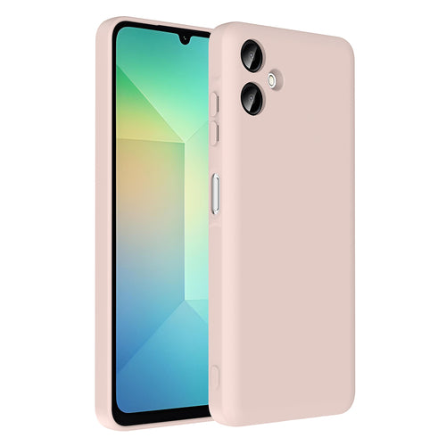 Galaxy A06 Kılıf Kamera Korumalı Kartlık Hazneli Zore Vitra Kılıf - Pembe