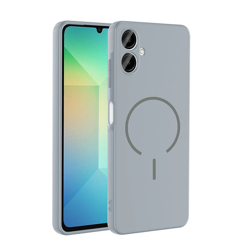 Galaxy A06 Kılıf M-safe Şarj Özellikli Zore Meta Kılıf - Titanyum-Gri