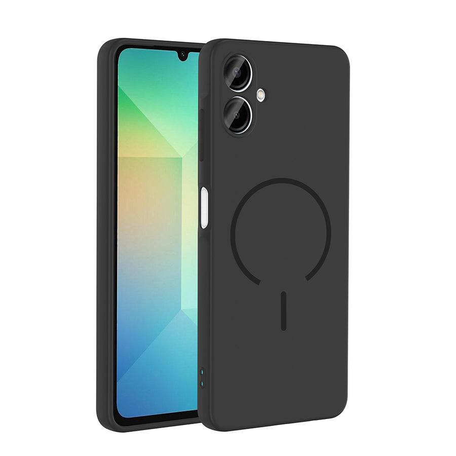 Galaxy A06 Kılıf M-safe Şarj Özellikli Zore Meta Kılıf - Siyah