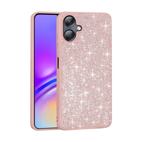 Galaxy A06 Kılıf Parlak Taşlı Tasarım Zore Pırlanta Kılıf - Pembe
