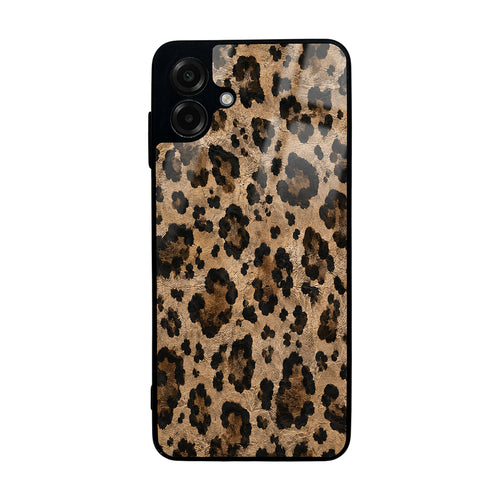 Galaxy A07 Kılıf Kamera Korumalı Desenli Zore Lusi Kılıf - Kahve Leopar