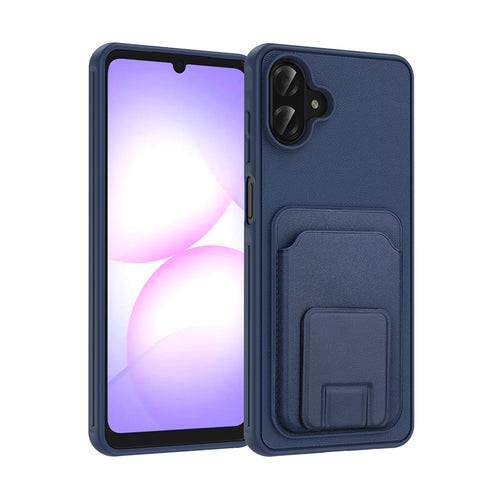 Galaxy A07 Kılıf Kartlıklı TPU Zore Bikart Kılıf - Lacivert