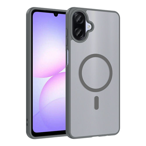Galaxy A07 Kılıf M-safe Şarj Özellikli Zore Babet Kılıf - Gri