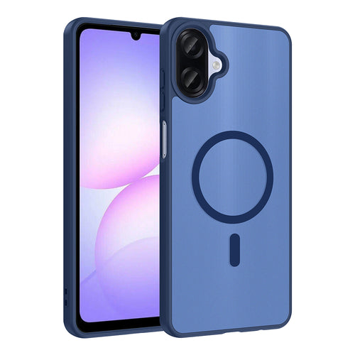 Galaxy A07 Kılıf M-safe Şarj Özellikli Zore Babet Kılıf - Mavi