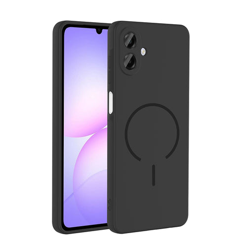 Galaxy A07 Kılıf M-safe Şarj Özellikli Zore Meta Kılıf - Siyah