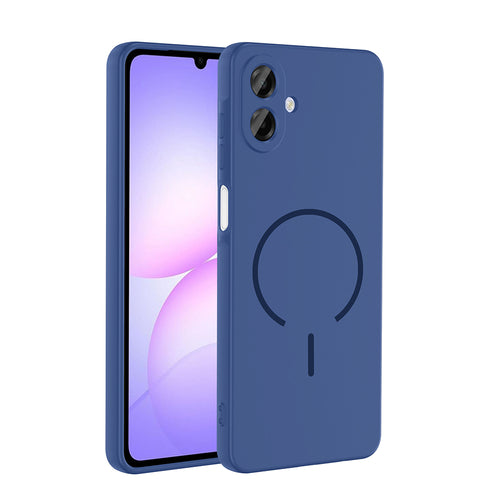 Galaxy A07 Kılıf M-safe Şarj Özellikli Zore Meta Kılıf - Lacivert