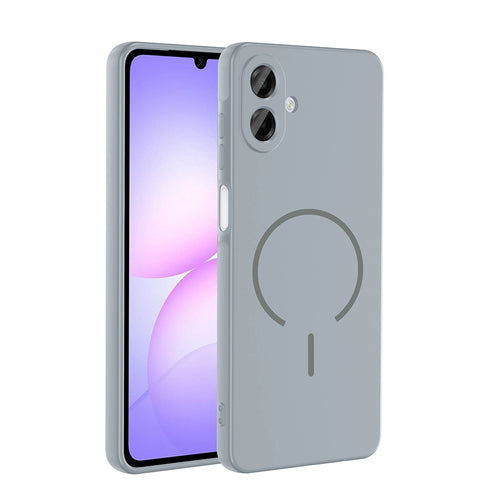 Galaxy A07 Kılıf M-safe Şarj Özellikli Zore Meta Kılıf - Titanyum-Gri