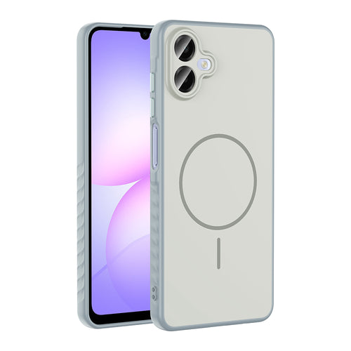 Galaxy A07 Kılıf M-safe Şarj Özellikli Zore Tea Kılıf - Gümüş