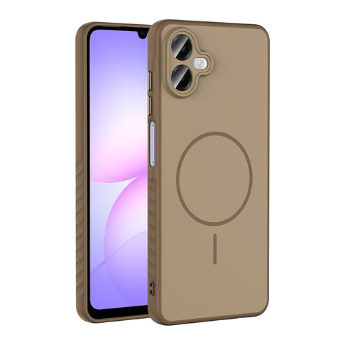 Galaxy A07 Kılıf M-safe Şarj Özellikli Zore Tea Kılıf - Gold