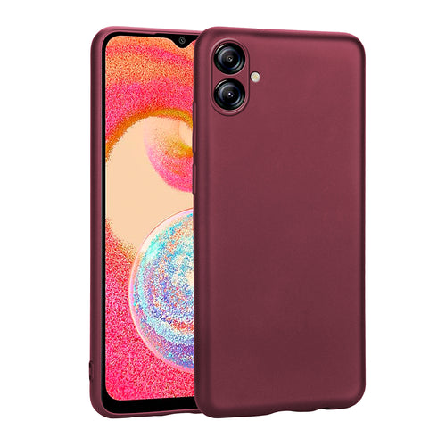 Galaxy A07 Kılıf Zore Premier Silikon Kılıf - Mürdüm