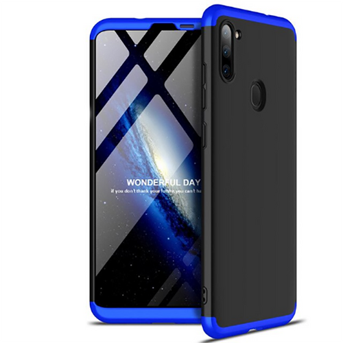 Galaxy A11 Kılıf Zore Ays Kılıf - Siyah-Mavi