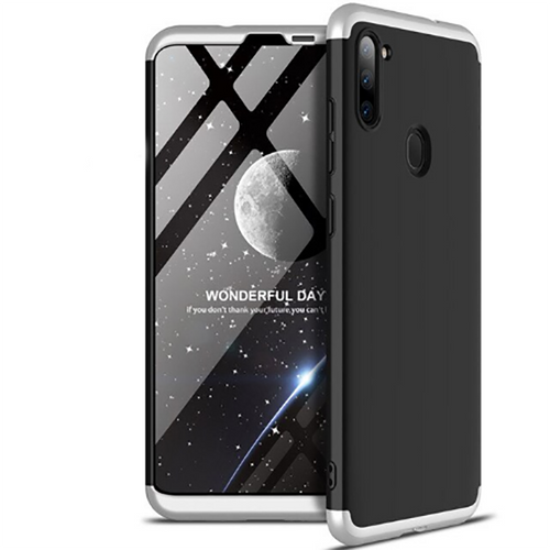 Galaxy A11 Kılıf Zore Ays Kılıf - Siyah-Gri